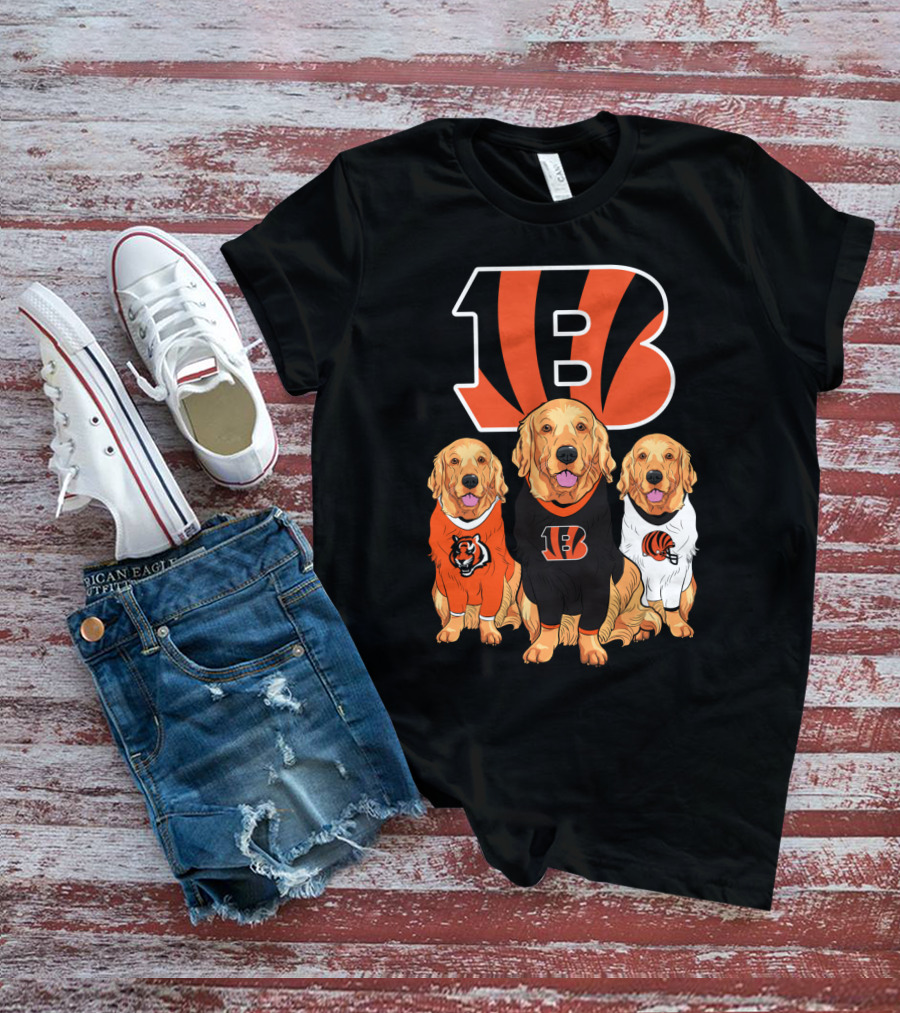 Cincinnati Bengals Beagle Dog Trio T-Shirt