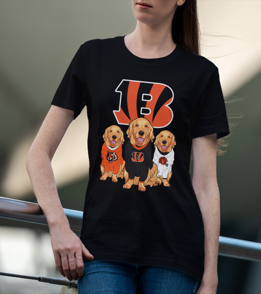 Cincinnati Bengals Beagle Dog Trio T-Shirt