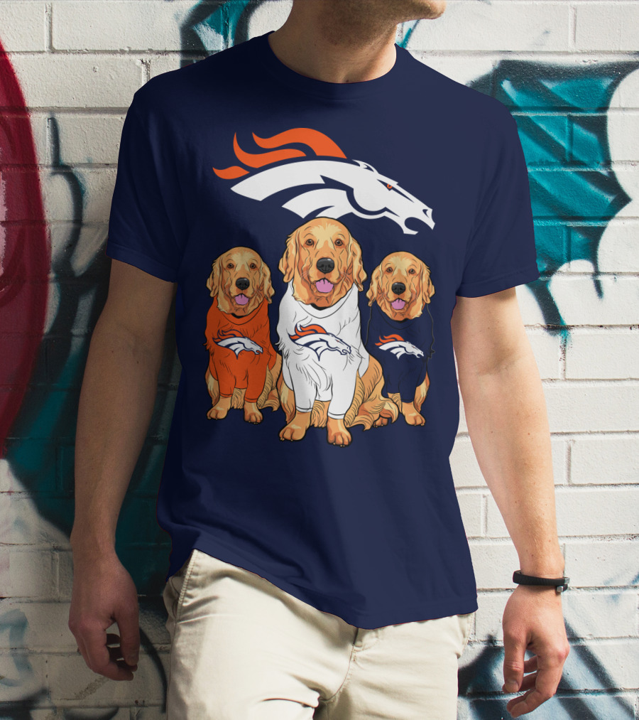 Denver Broncos Golden Retrievers T-Shirt