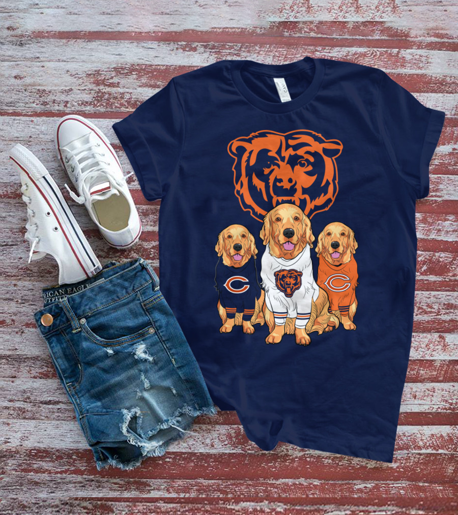 Chicago Bears Golden Retrievers T-Shirt