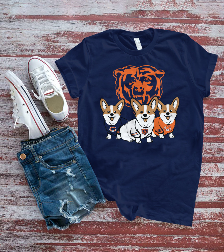 Chicago Bears Corgi T-Shirt