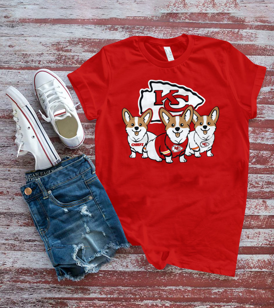 Kansas City Chiefs Corgi T-Shirt