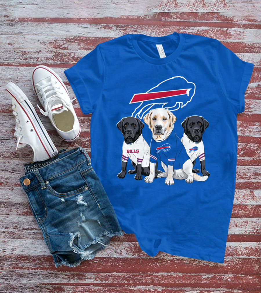 Buffalo Bills Labrador Retriever Trio T-Shirt
