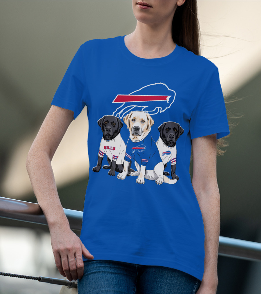 Buffalo Bills Labrador Retriever Trio T-Shirt
