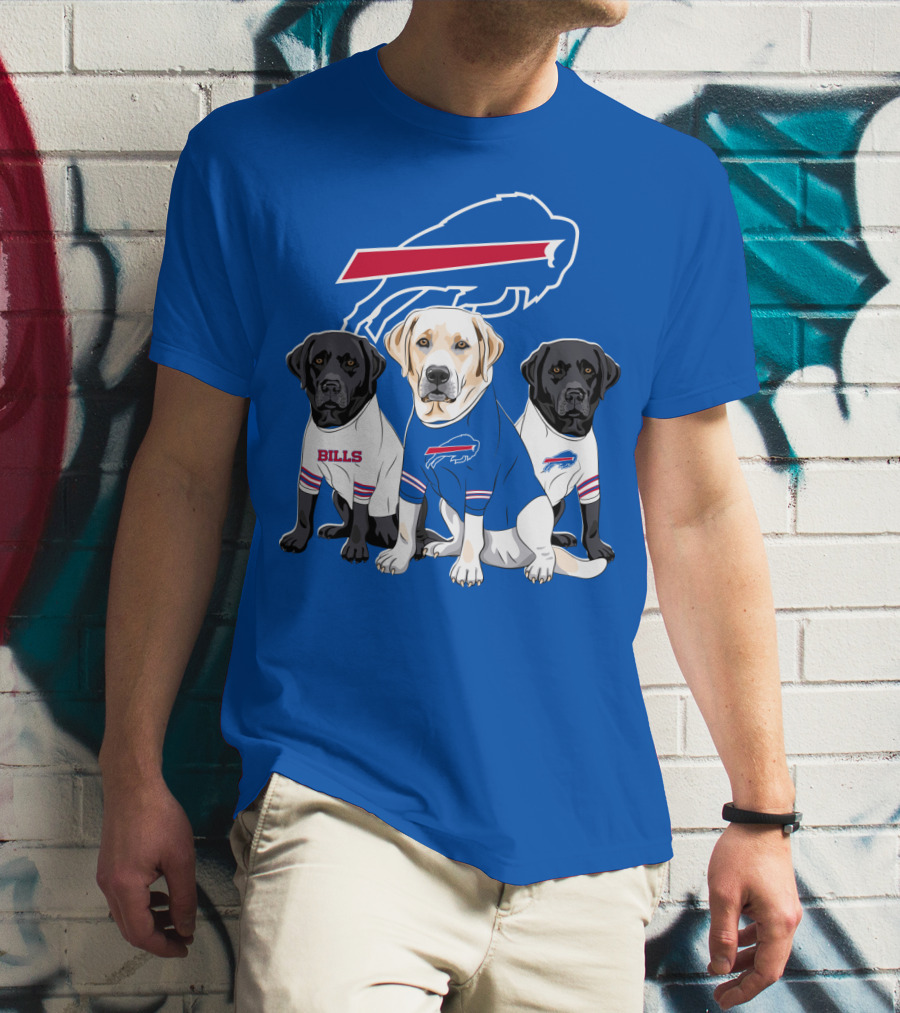 Buffalo Bills Labrador Retriever Trio T-Shirt