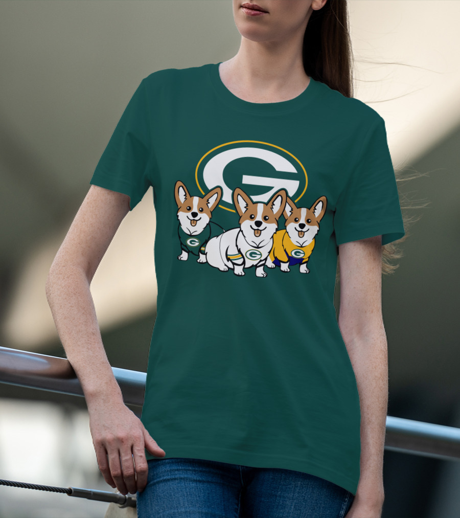 Green Bay Packers Corgi T-Shirt