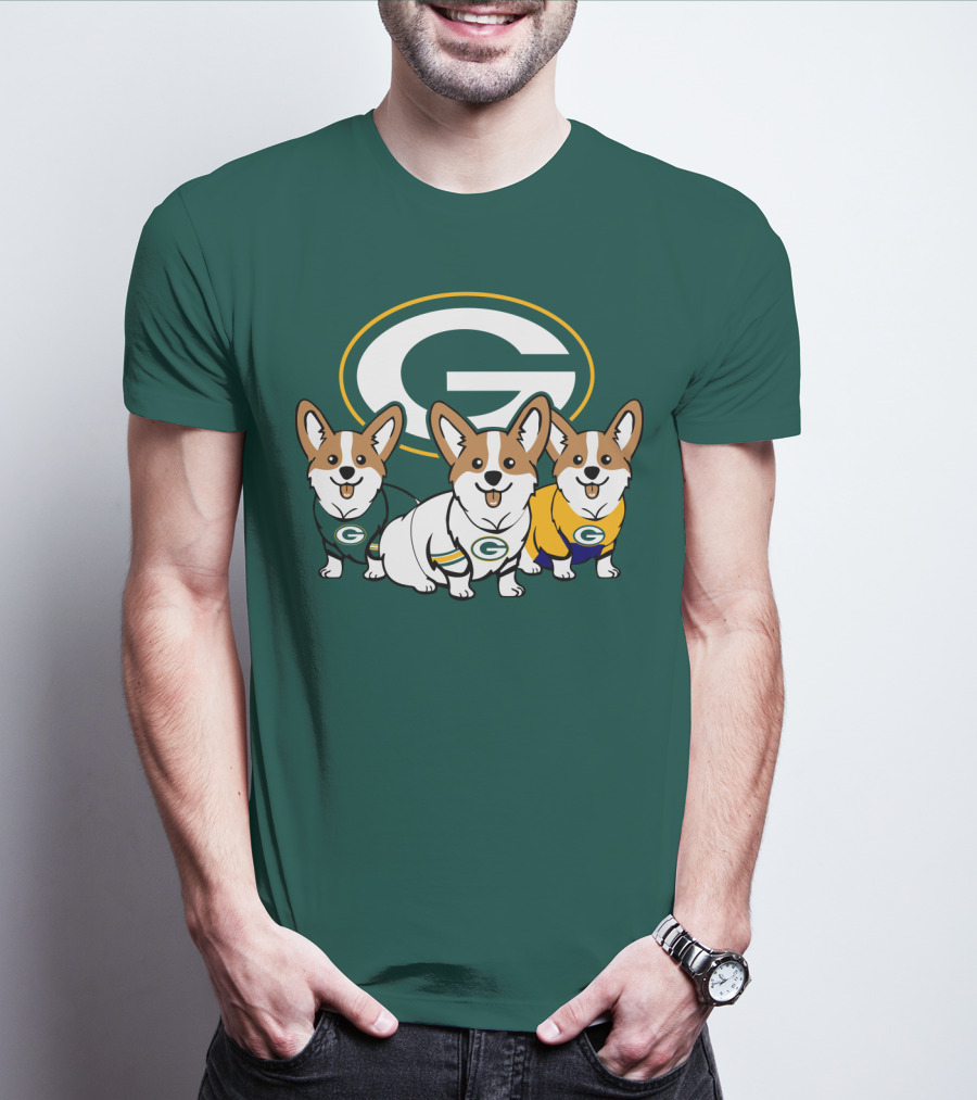 Green Bay Packers Corgi T-Shirt