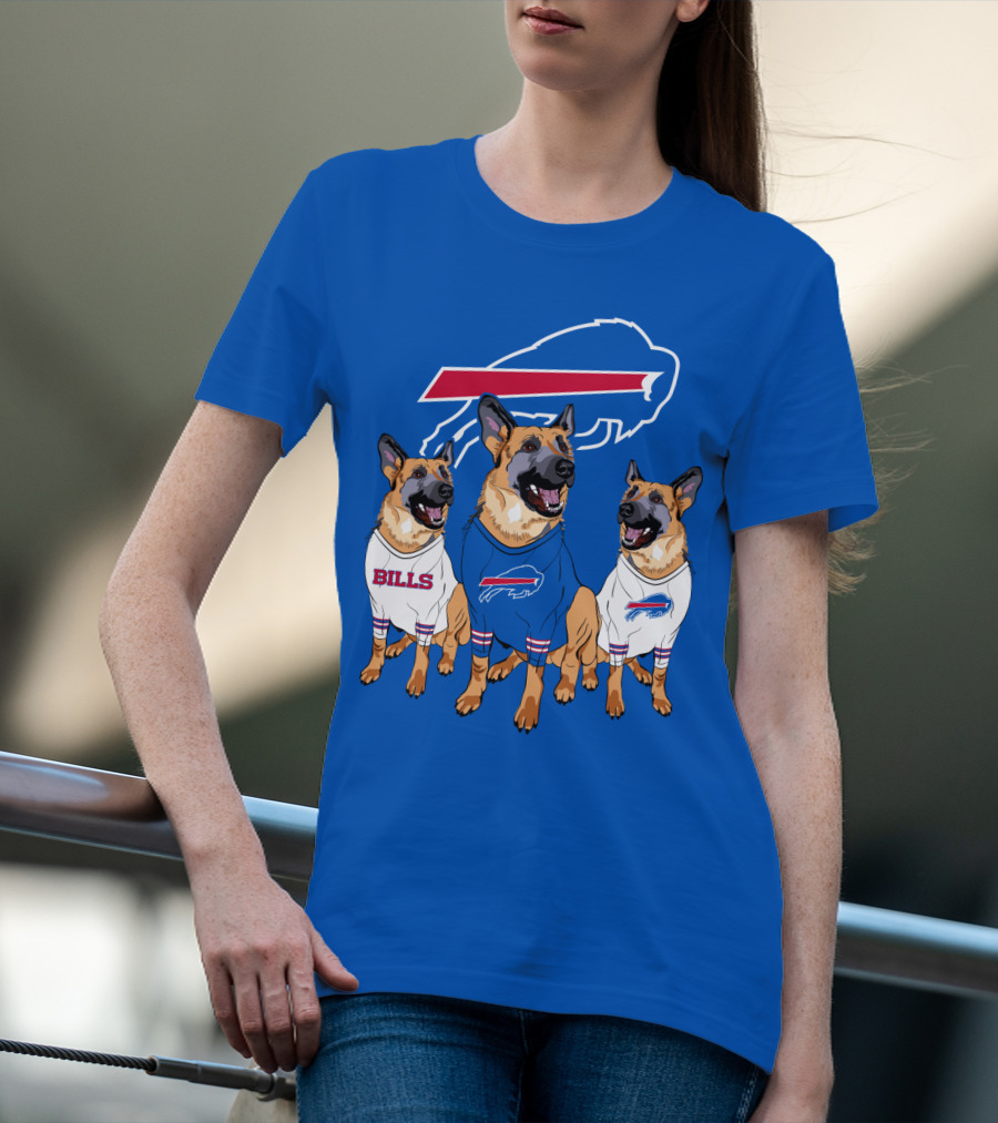 Buffalo Bills German Shepherd Trio T-Shirt