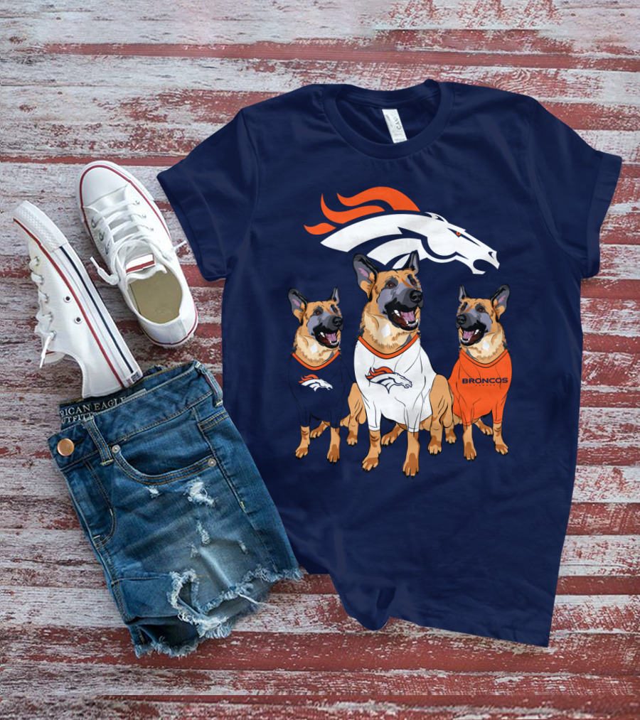 Broncos German Shepherds Trio T-Shirt