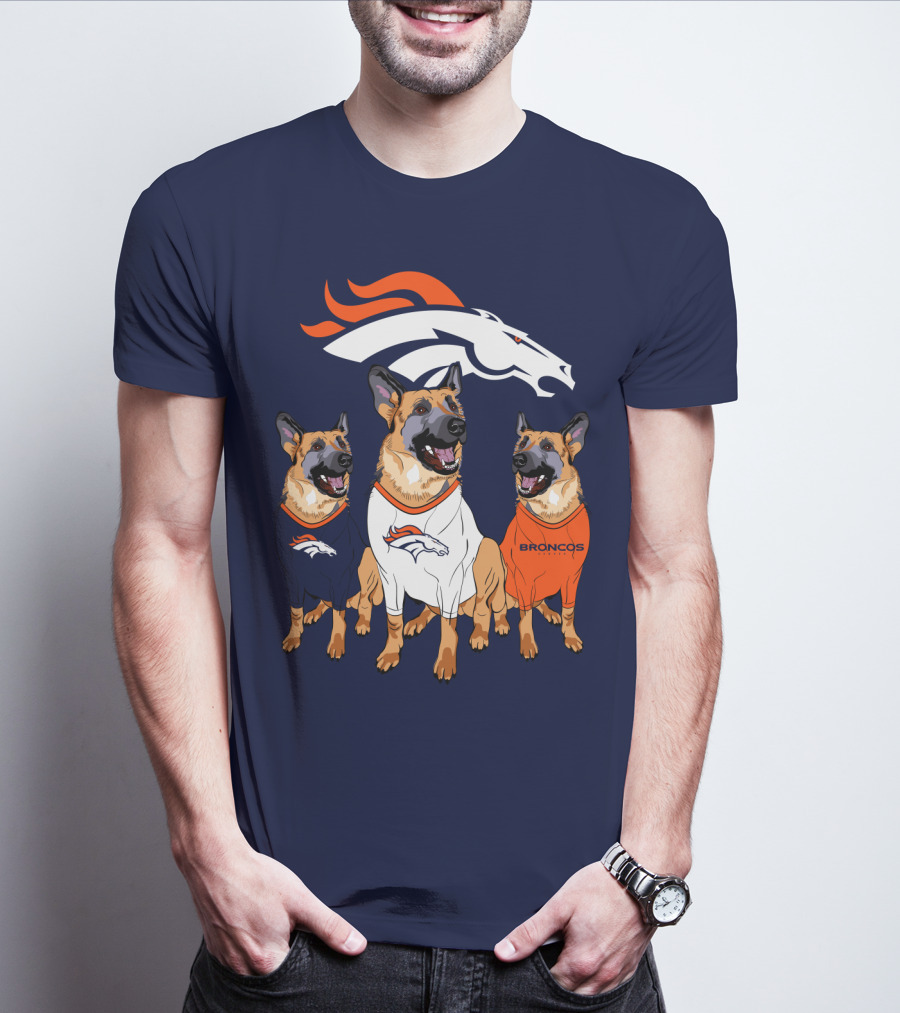 Broncos German Shepherds Trio T-Shirt