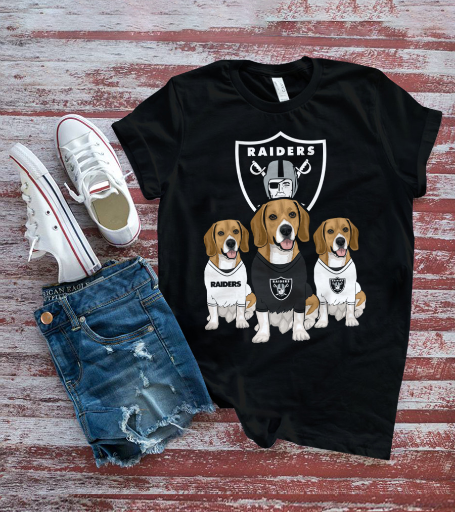 Las Vegas Raiders Beagles T-Shirt