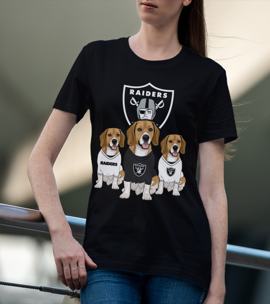 Las Vegas Raiders Beagles T-Shirt