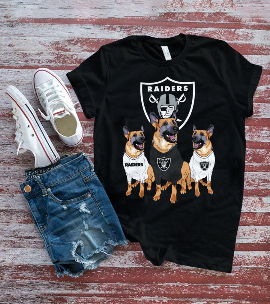 Las Vegas Raiders German Shepherd T-Shirt