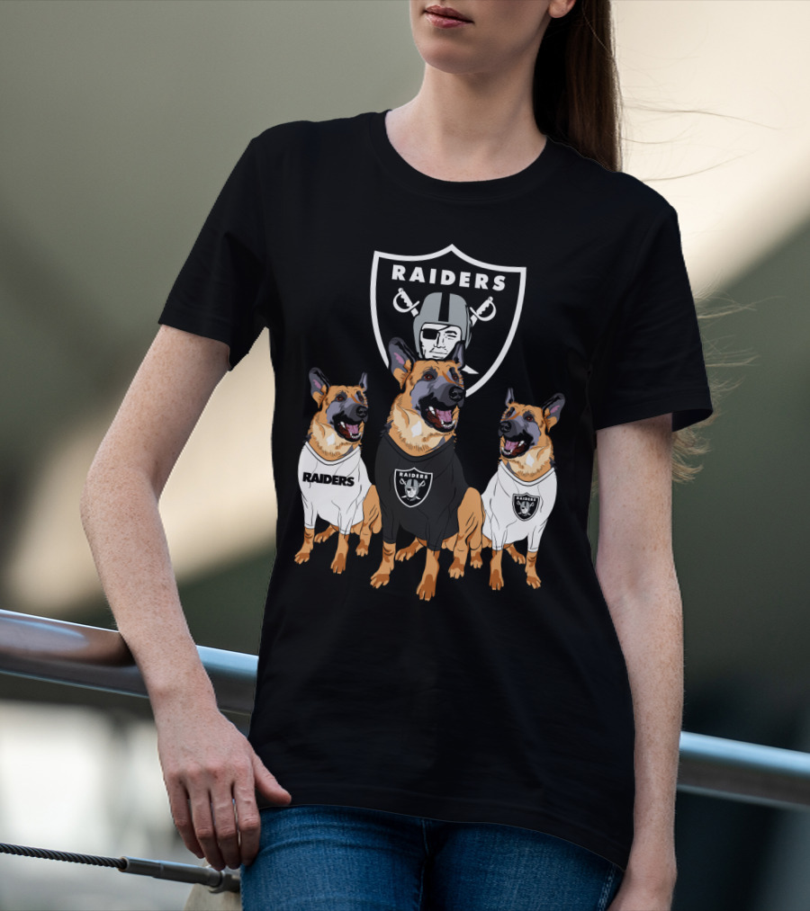 Las Vegas Raiders German Shepherd T-Shirt