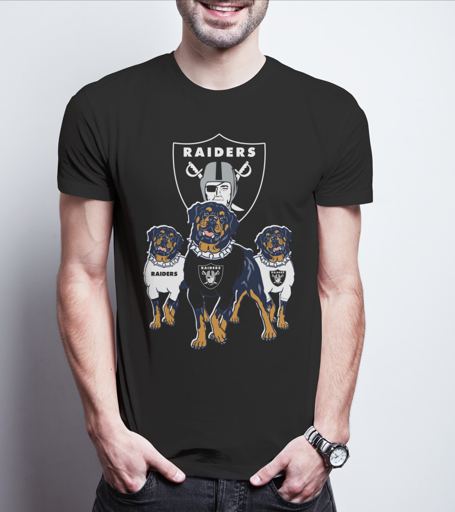 Las Vegas Raiders Rottweiler T-Shirt