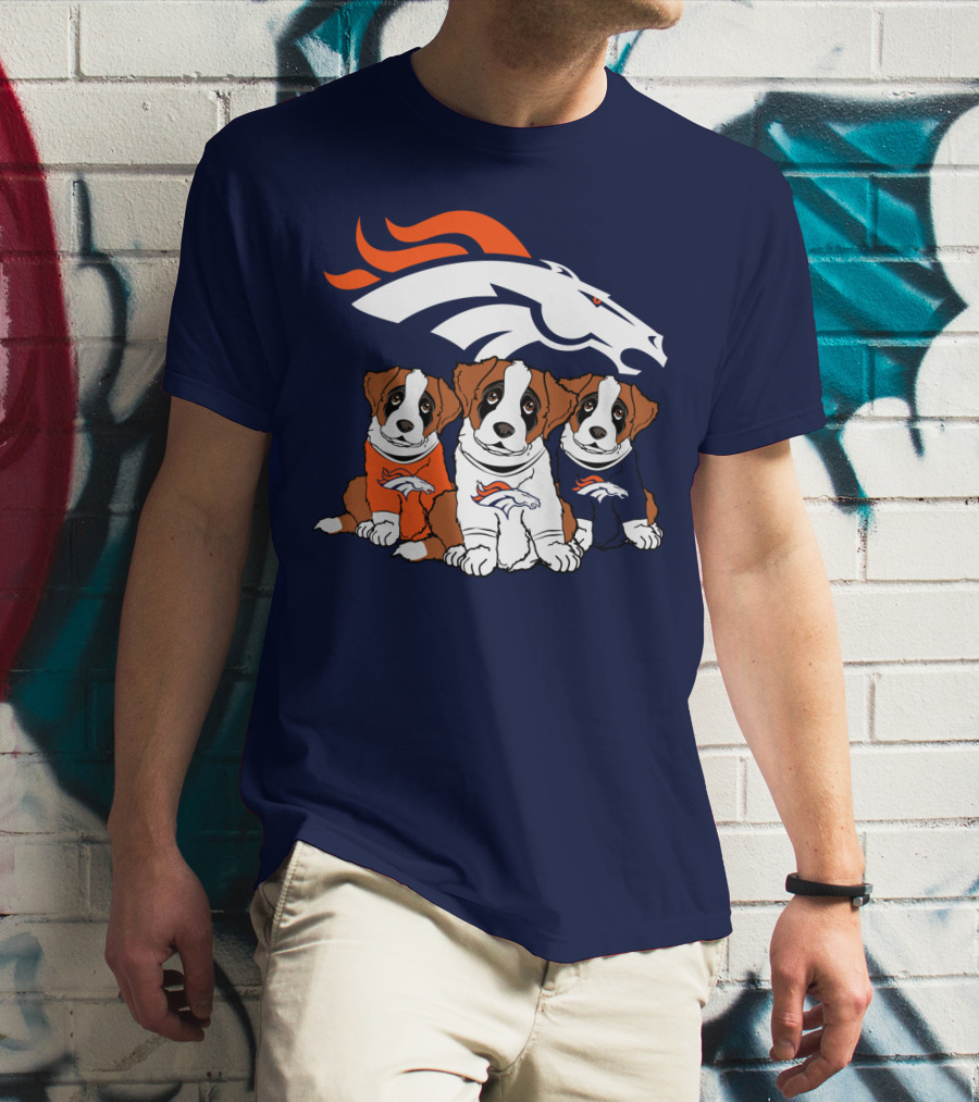 Denver Broncos Saint Bernard T-Shirt