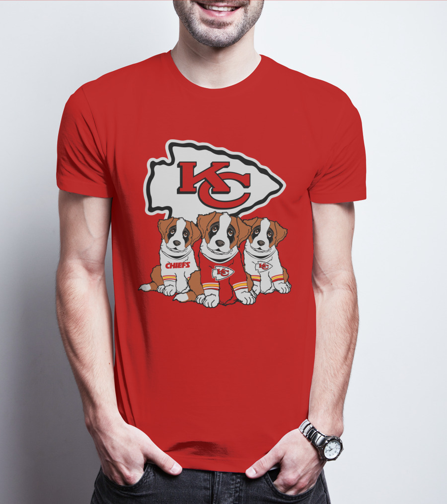 Kansas City Chiefs Kc Saint Bernard T-Shirt