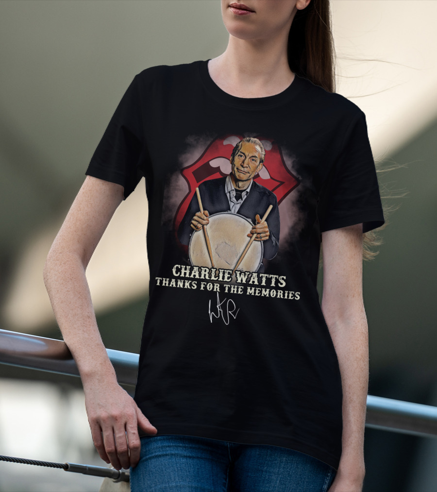 Charlie Watts Thanks For The Memories T-Shirt
