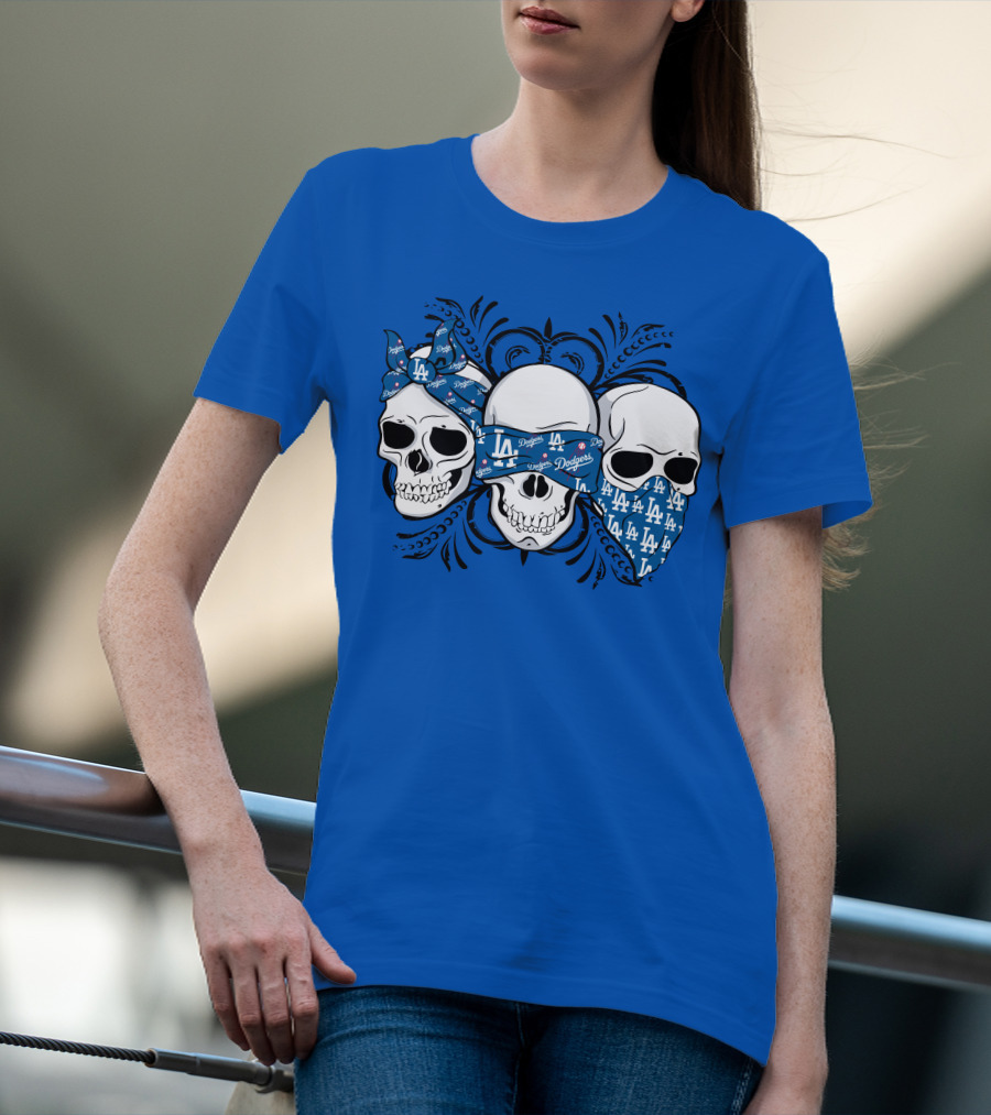 La Dodgers Skull Trio T-Shirt
