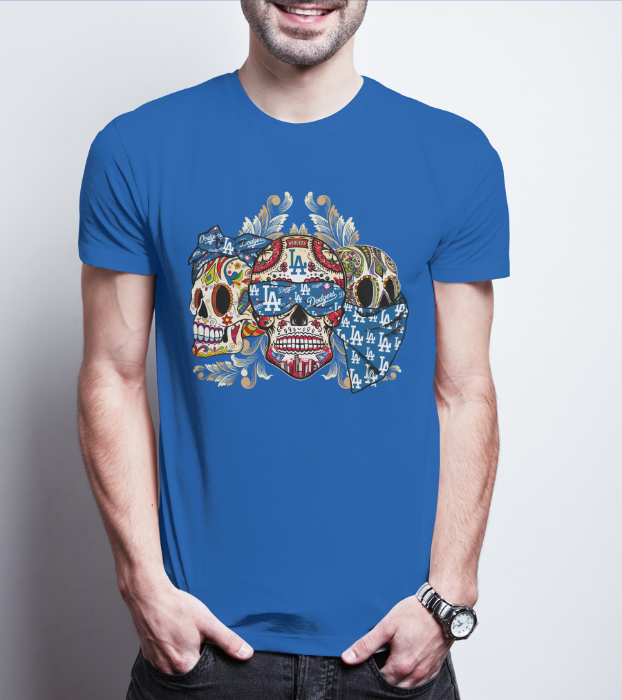 La Dodgers Sugar Skull Trio T-Shirt
