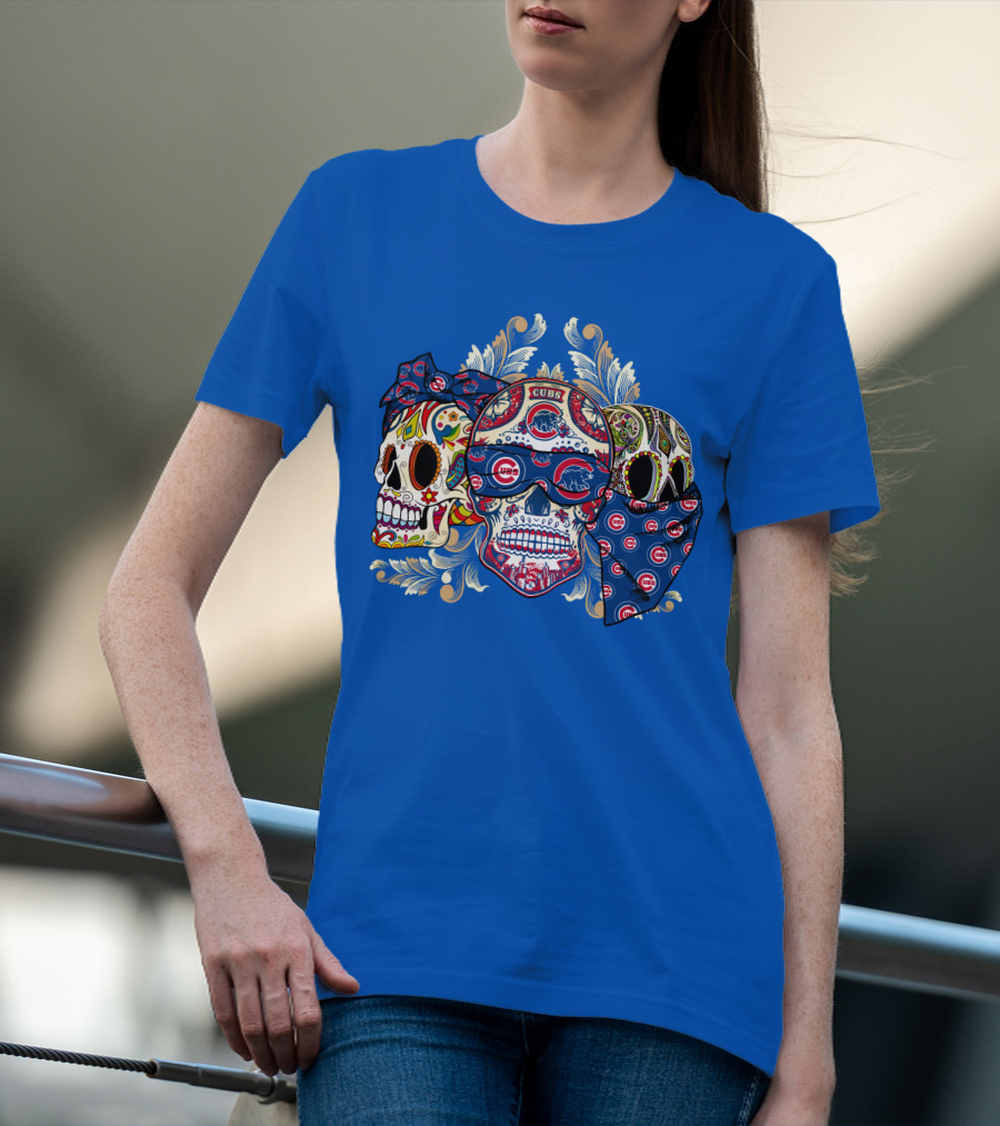 Cubs Sugar Skull T-Shirt