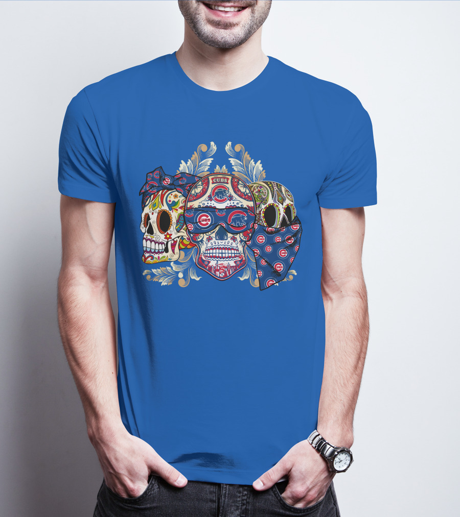 Cubs Sugar Skull T-Shirt
