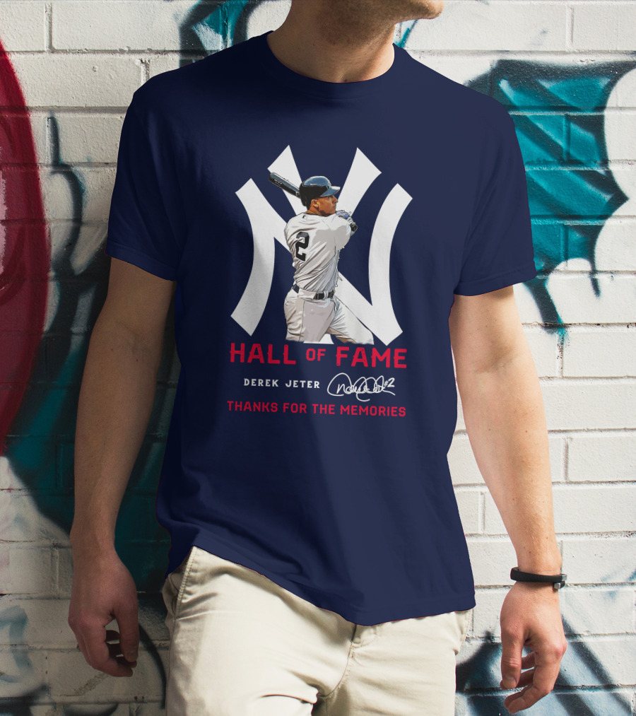 Derek Jeter Hall Of Fame Thanks For The Memories T-Shirt