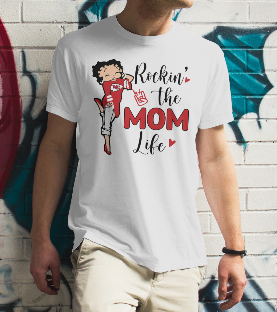 Rockin' The Mom Life Kansas City Football Fan Edition T-Shirt