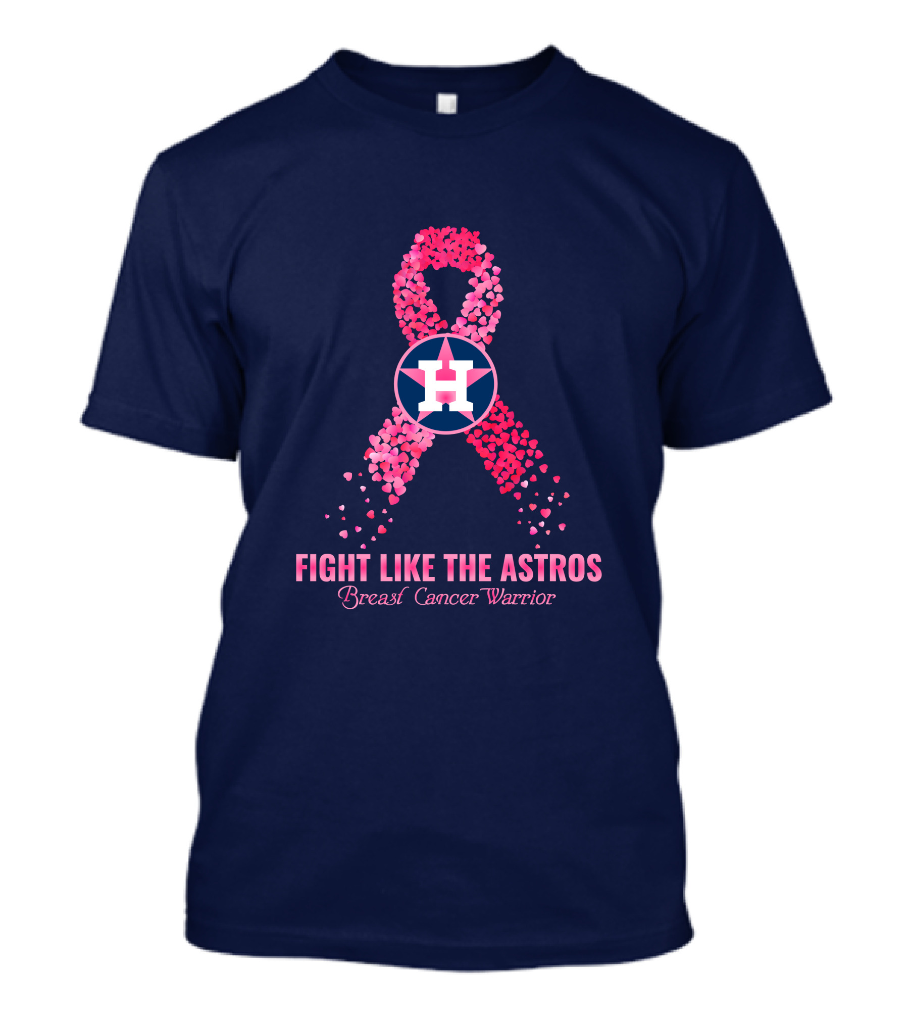 Fight Like The Astros Breast Cancer Warrior T-Shirt