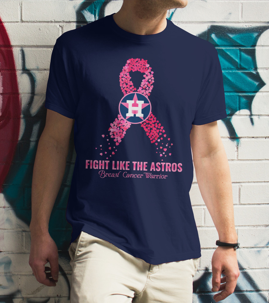 Fight Like The Astros Breast Cancer Warrior T-Shirt