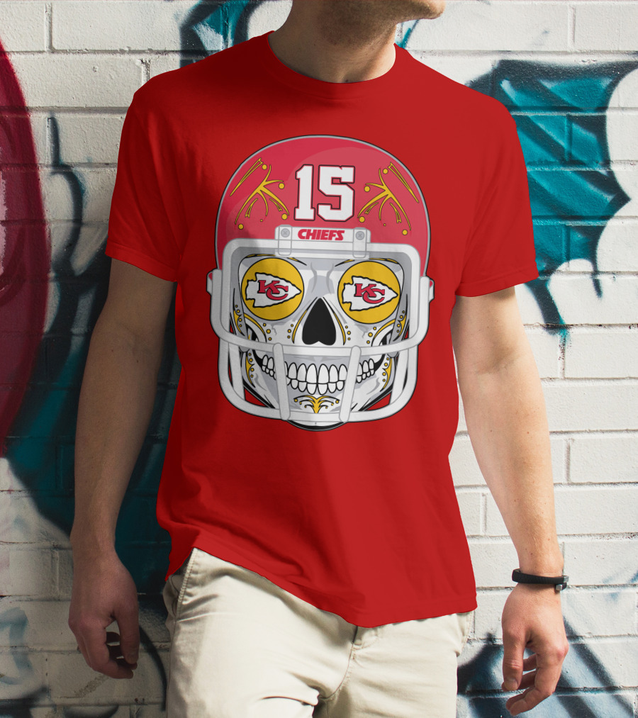 Chiefs Skull Helmet T-Shirt