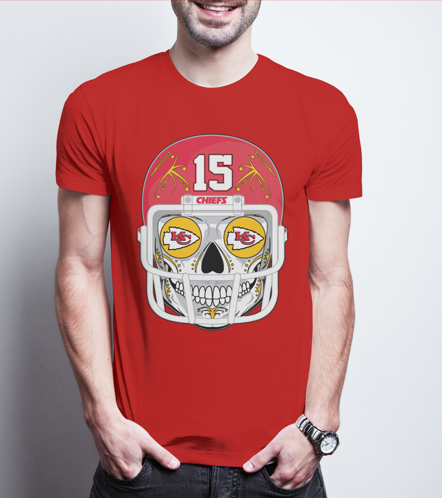 Chiefs Skull Helmet T-Shirt