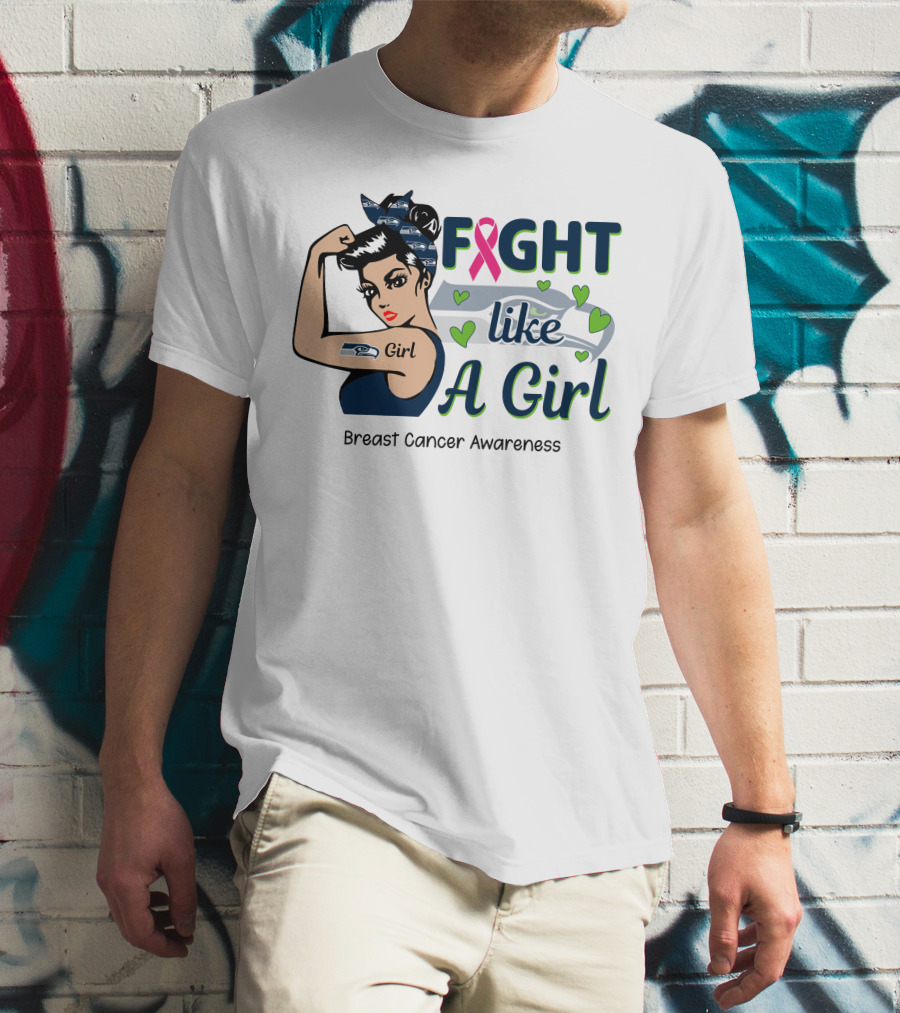 Fight Like A Girl Breast Cancer Awareness T-Shirt