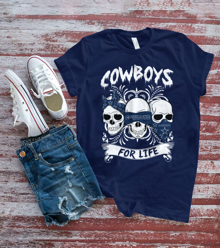 Cowboys For Life Skulls Bandana T-Shirt