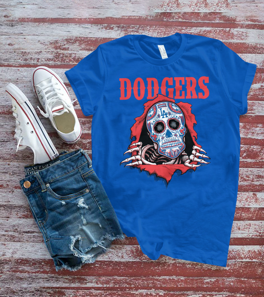 Dodgers La Sugar Skull T-Shirt