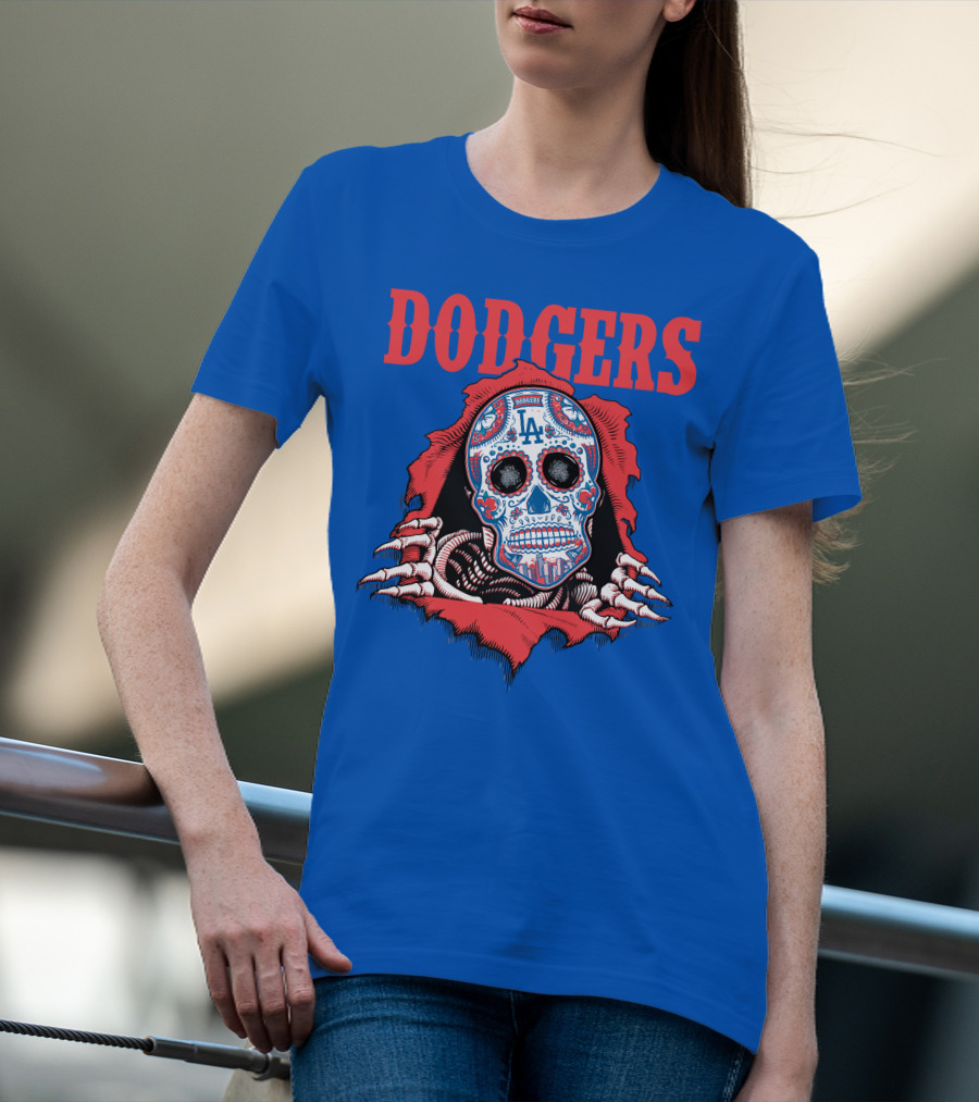 Dodgers La Sugar Skull T-Shirt