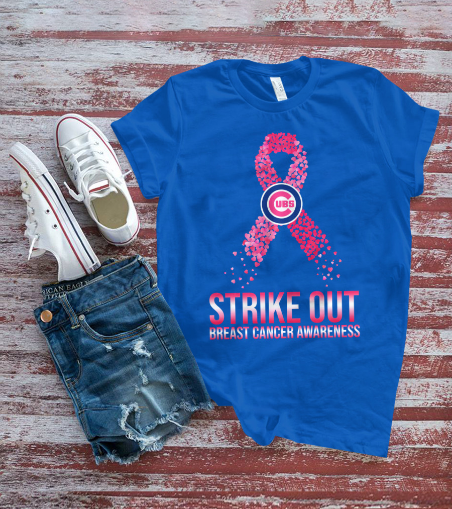 Cubs Strike Out Breast Cancer Awareness T-Shirt