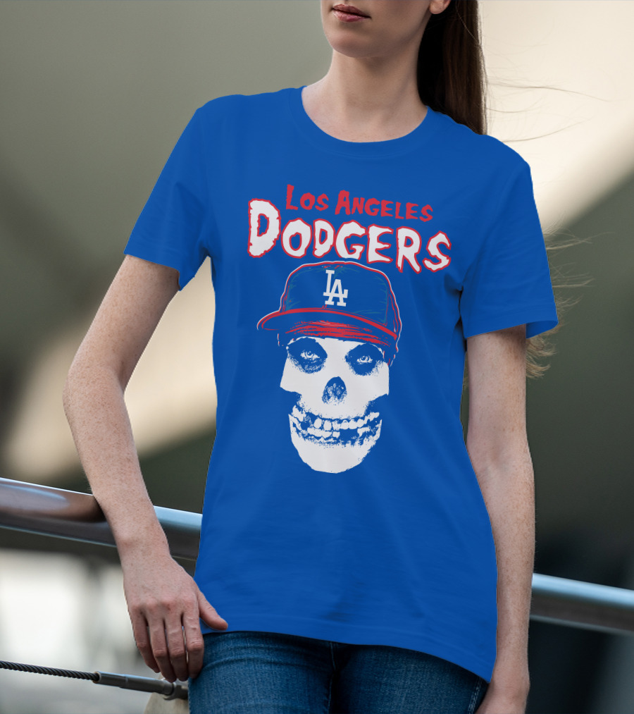 Los Angeles Dodgers Skull T-Shirt