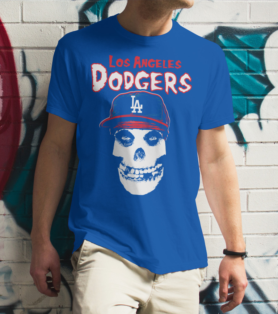 Los Angeles Dodgers Skull T-Shirt