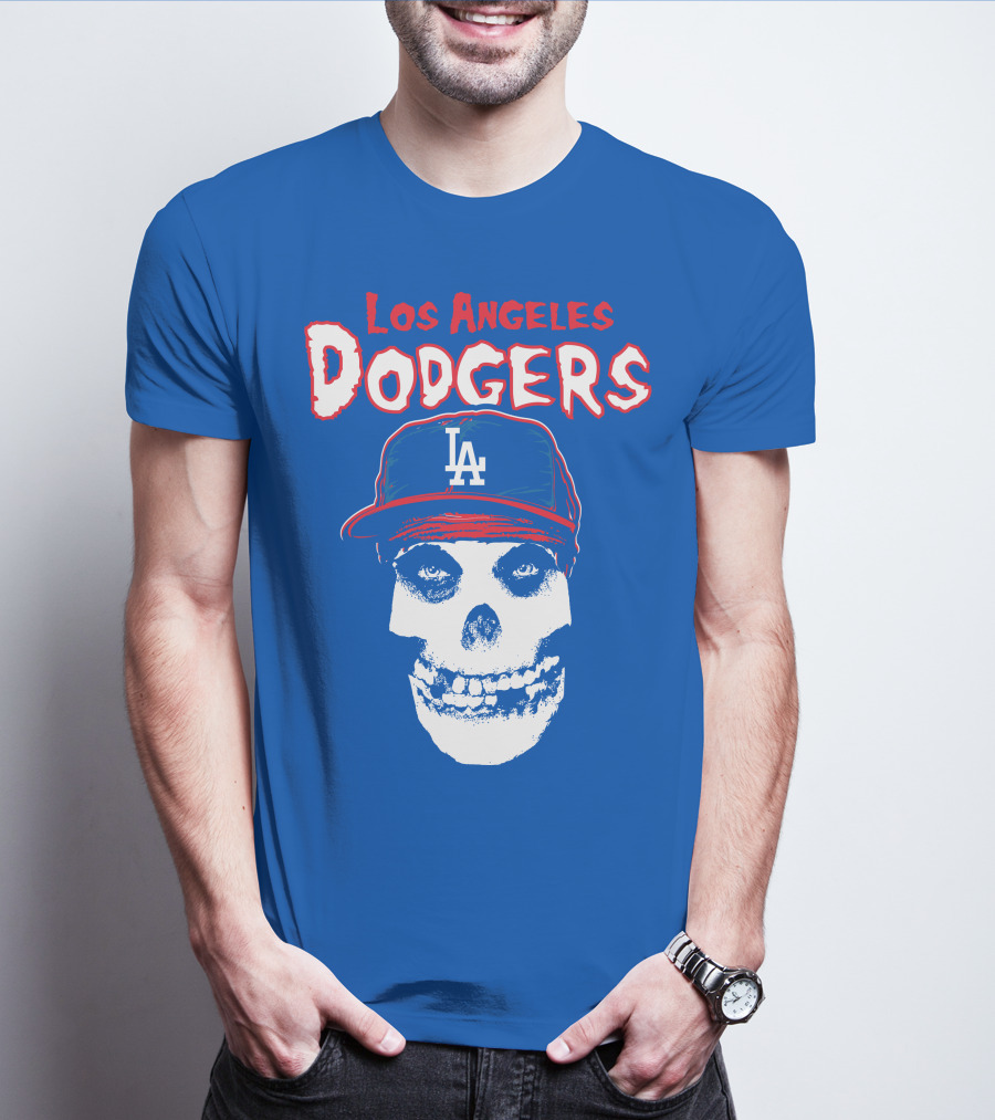 Los Angeles Dodgers Skull T-Shirt