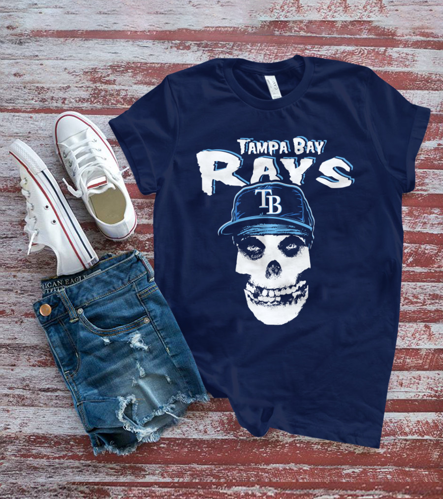 Tampa Bay Rays Tb Skull T-Shirt