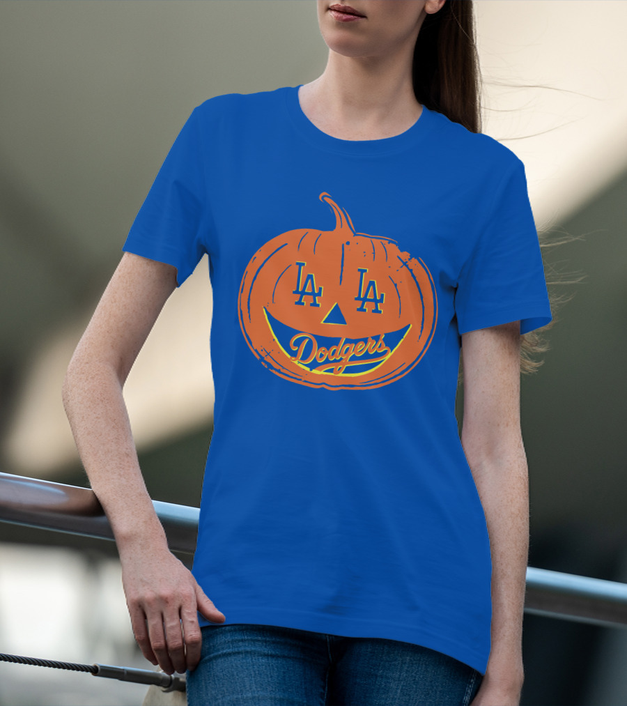 La Dodgers Halloween Pumpkin T-Shirt