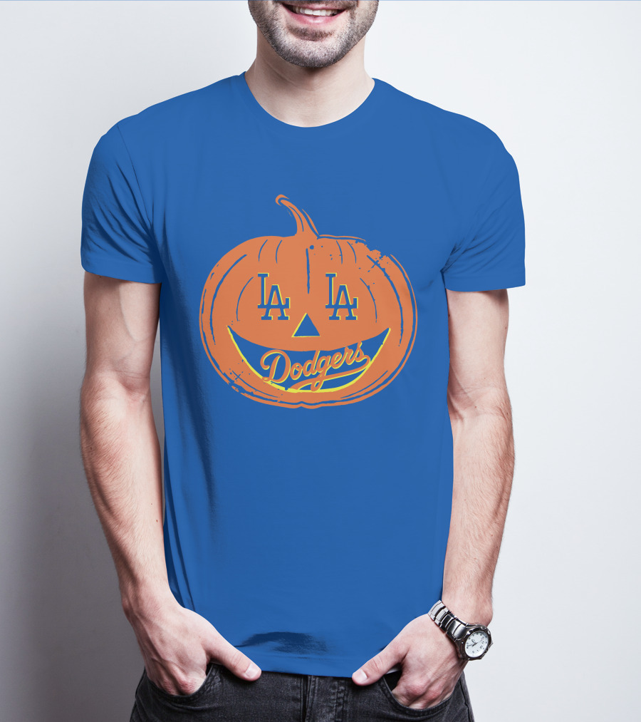 La Dodgers Halloween Pumpkin T-Shirt