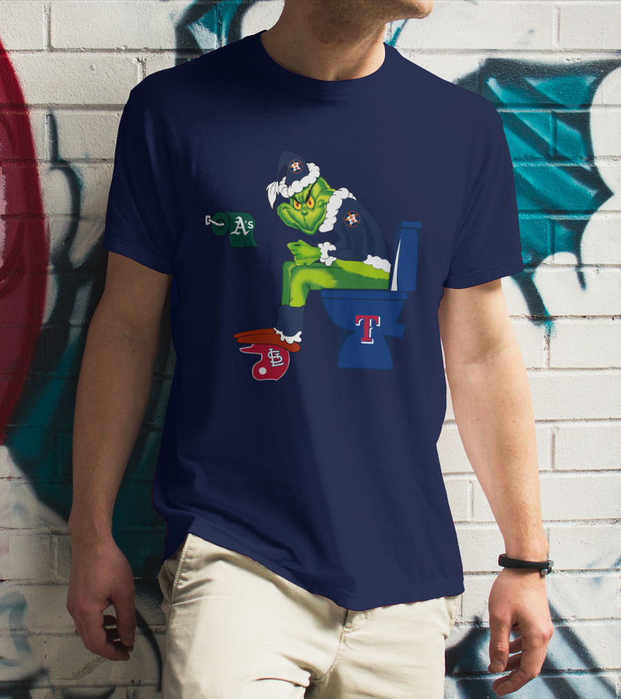 Grinch Houston Texas Toilet T-Shirt