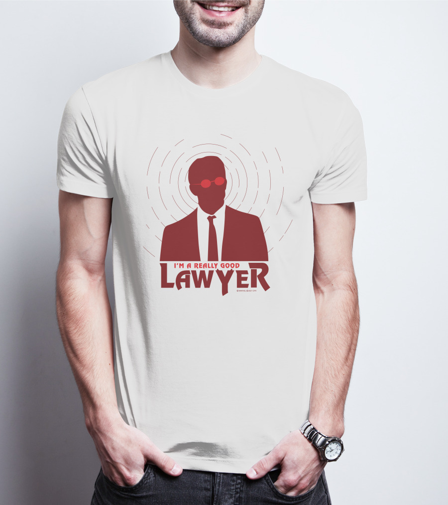 I'm A Really Good Lawyer Silhouette Red Sunglasses T-Shirt