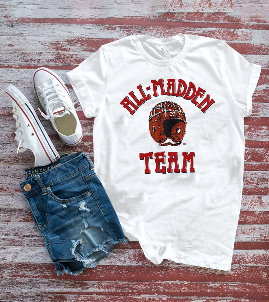 All Madden Team 1992 Old School Football Video T-Shirt