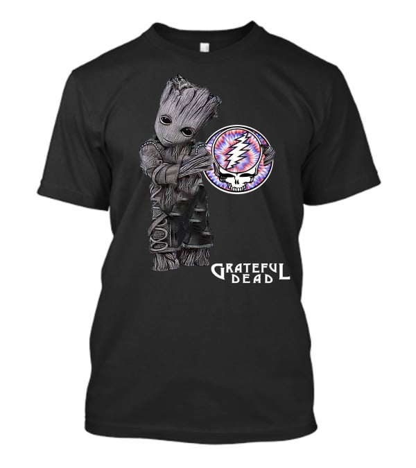 Grateful Dead Groot Holding Steal Your Face Skull T-Shirt