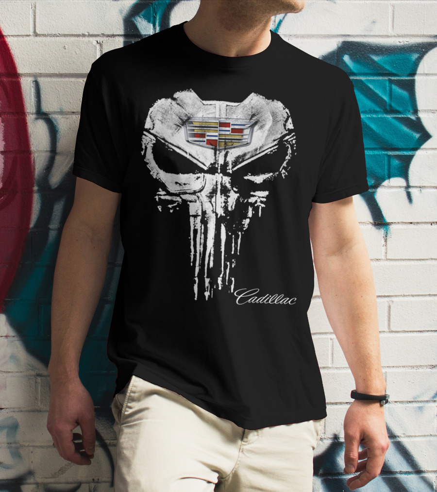 Cadillac Punisher Logo Design Cad07 T-Shirt