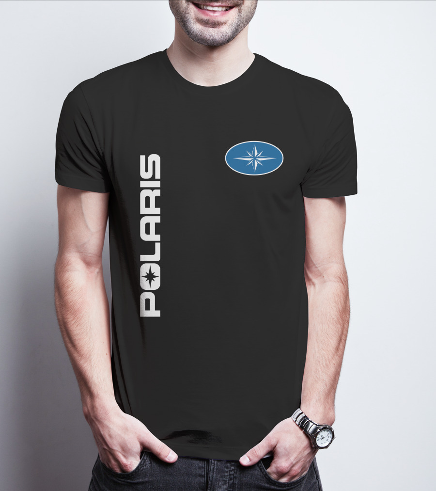 Polaris Star Logo Blue Oval T-Shirt