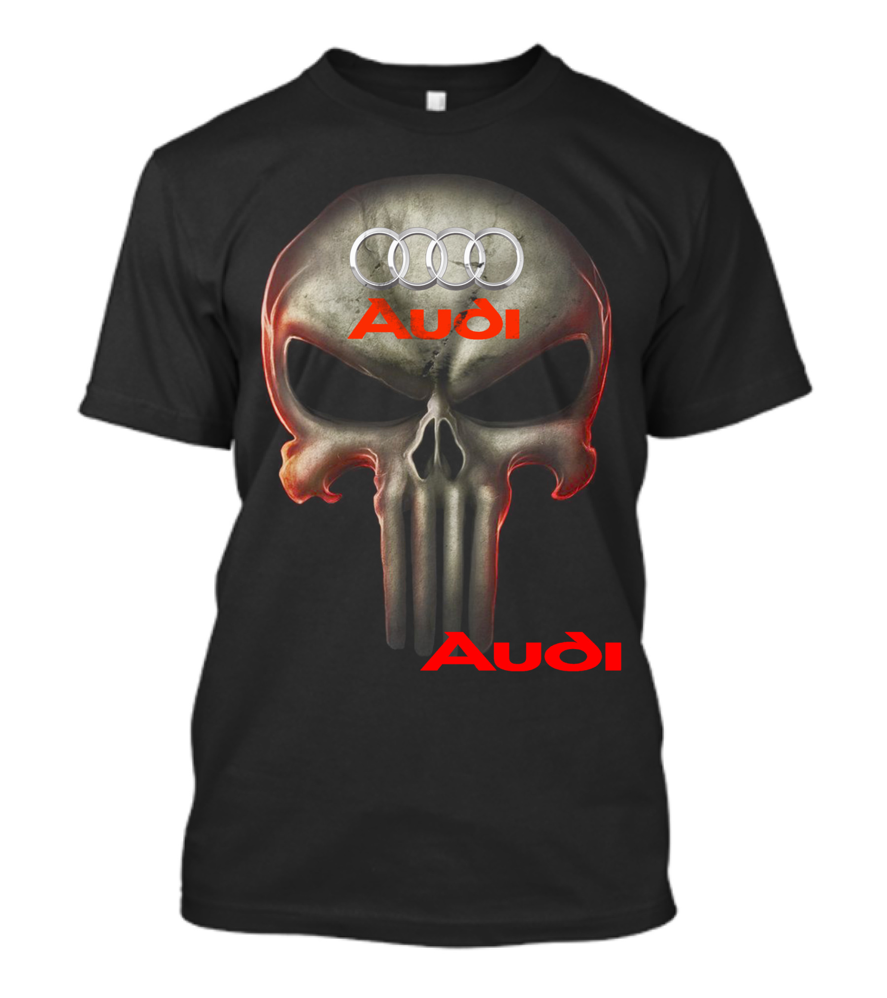 Audi Skull 08 Rings T-Shirt